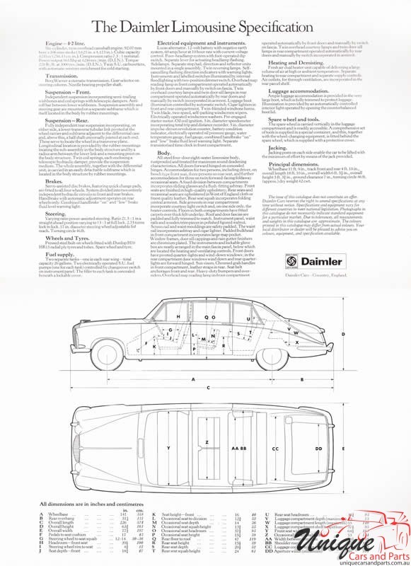 1972 Daimler 420 Limousine Brochure Page 4